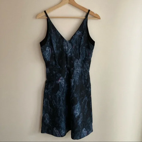 Blue Pattern Mini Dress - Picture 1 of 6